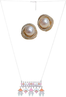 SKG Fashions Stone Multicolor, White Jewellery Set(Pack of 1)