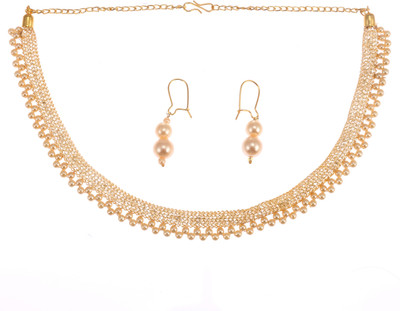 mohar glitz Alloy Gold-plated Yellow, Gold Jewellery Set(Pack of 1)