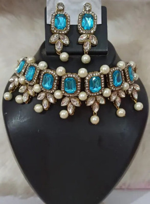Manmohini Alloy Gold-plated Multicolor Jewellery Set(Pack of 1)