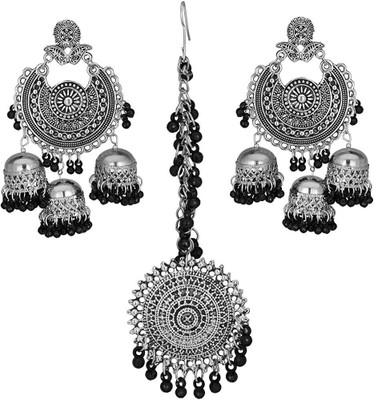 Ruhi Alloy Silver Silver Jewellery Set(Pack of 1)