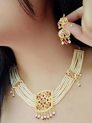 Bhagya Lakshmi Alloy Multicolor Jewellery Set(Pack of 1)
