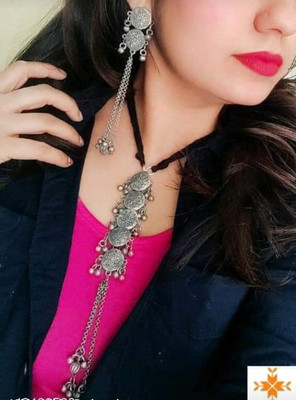 Anju Arya Oxidised Silver Silver Jewellery Set(Pack of 1)