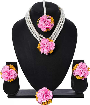 CRAFTSAI EXPORTS Fabric Yellow Jewellery Set(Pack of 1)