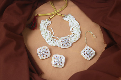 JFL - Jewellery for Less Copper Gold-plated Gold Jewellery Set(Pack of 4)