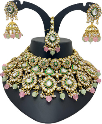 Khedadevi International Alloy Gold-plated Multicolor Jewellery Set(Pack of 1)