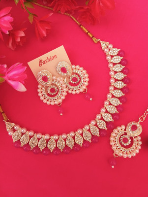 wingsbro Metal, Dori Rose Gold Jewellery Set(Pack of 1)