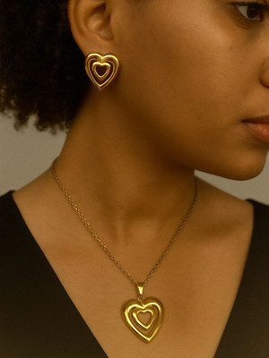 KALAVAATHI Stainless Steel Gold-plated Gold Jewellery Set(Pack of 1)