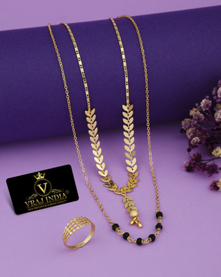 Vraj india Metal Gold-plated Gold Jewellery Set(Pack of 1)