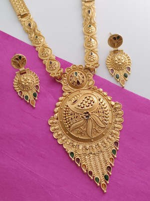 parient. Brass Gold-plated Gold Jewellery Set(Pack of 1)