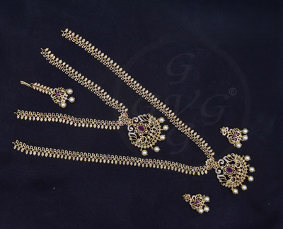 gvg Alloy Gold-plated Multicolor Jewellery Set(Pack of 4)