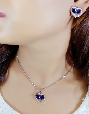 DENICRAAS Alloy Silver Silver Jewellery Set(Pack of 1)