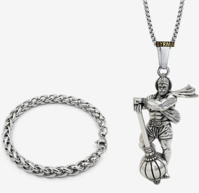 Neerajyoti Stainless Steel Silver Jewellery Set(Pack of 2)