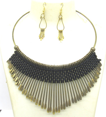 SHREE MAULI CREATION Alloy Copper Black Jewellery Set(Pack of 2)