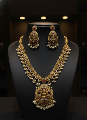 rajan Alloy Gold-plated Rose Gold Jewellery Set(Pack of 1)