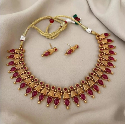 Radian Copper Gold-plated Pink, Gold Jewellery Set(Pack of 1)