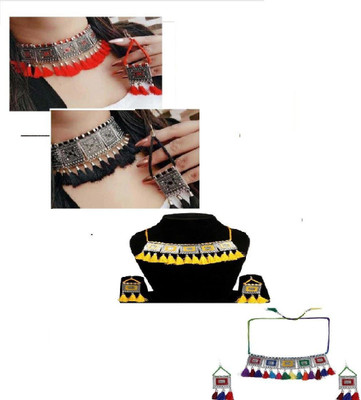 MAYRA TRADING Alloy Red, Black, Yellow, Multicolor Jewellery Set(Pack of 1)