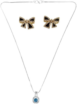 SRK Fashions Alloy Blue, Black Jewellery Set(Pack of 1)