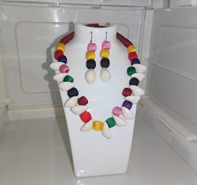 drishana Fabric Multicolor Jewellery Set(Pack of 1)