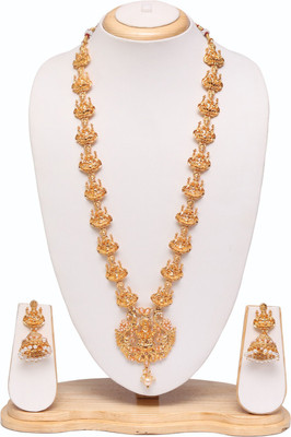 Swarajshop Alloy Gold-plated Gold Jewellery Set(Pack of 1)