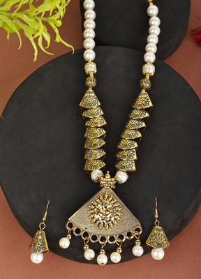 Anamya Collections Alloy White Jewellery Set(Pack of 1)