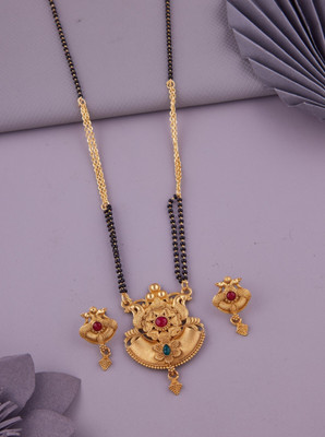 house of common Alloy Gold-plated Gold Jewellery Set(Pack of 1)