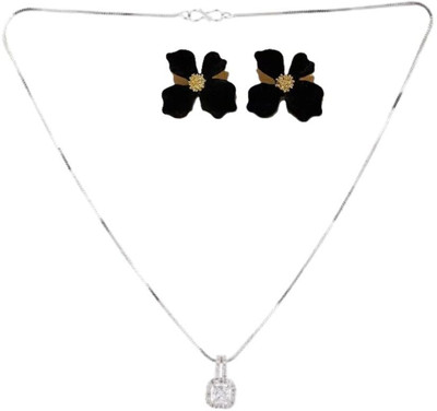 SRK Fashions Alloy White, Black Jewellery Set(Pack of 1)