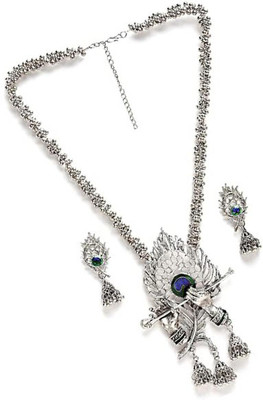 K P ENTERPRISES Oxidised Silver Silver Silver Jewellery Set(Pack of 1)