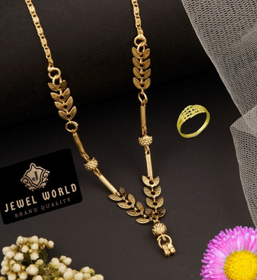 Jewel WORLD Brass, Alloy Gold-plated Gold, Multicolor Jewellery Set(Pack of 1)