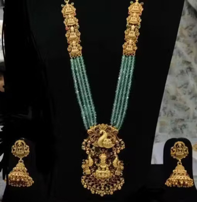 Rangrozo Jewellery Brass, Alloy Gold-plated Gold Jewellery Set(Pack of 1)