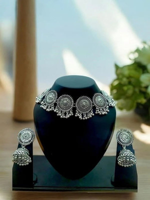 MAYRA TRADING Alloy Silver Jewellery Set(Pack of 1)