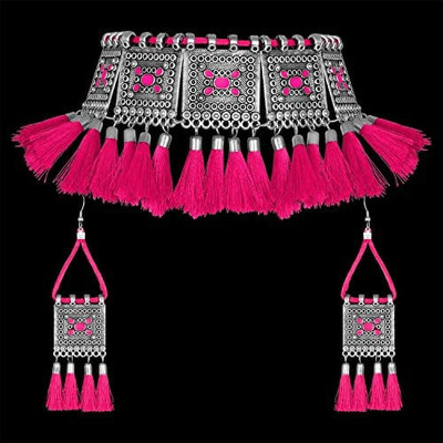 Opus Gems Alloy Pink Jewellery Set(Pack of 1)