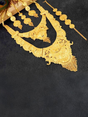 DPMARKETING Alloy Gold-plated Green Jewellery Set(Pack of 1)