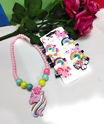 CLICKETYCLACK Plastic Multicolor Jewellery Set(Pack of 1)