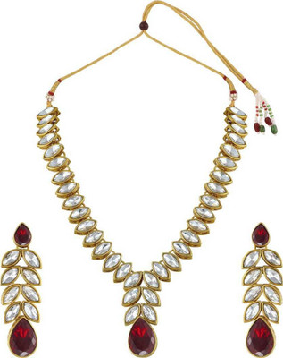 CATALYST Alloy Copper Maroon Jewellery Set(Pack of 1)