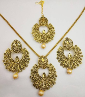 jatin imitation Metal Gold-plated Gold Jewellery Set(Pack of 4)