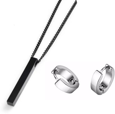 MAATRCHAAYA Alloy Sterling Silver, Titanium Black, Silver Jewellery Set(Pack of 2)