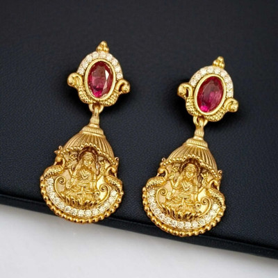 RUJVE JEWELLERY Lakshmi-Earring-f Brass Earring Set
