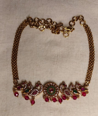 Elegant Ensemble Alloy Gold Jewellery Set(Pack of 1)