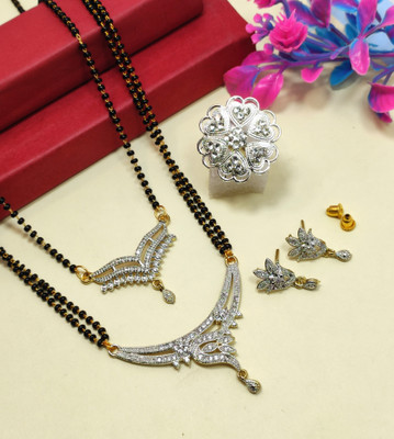 Divyanshi Collection Brass Silver Silver Jewellery Set(Pack of 4)