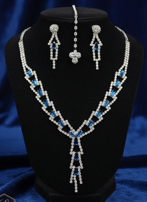 Unicorn fashion store Brass Silver Blue, Silver Jewellery Set(Pack of 3)