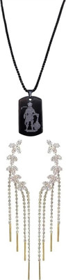 Gauri Fashions Stone Black, Silver Jewellery Set(Pack of 1)