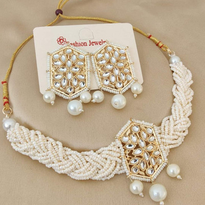 ZMS Alloy Gold-plated Gold Jewellery Set(Pack of 1)