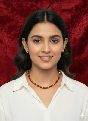 Mohini enterprises Mother of Pearl Gold-plated Red, Yellow Jewellery Set(Pack of 1)