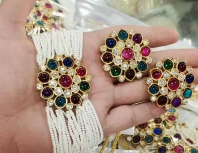 SHYAM Alloy Gold-plated Multicolor Jewellery Set(Pack of 1)