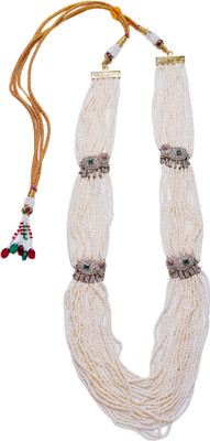 Palhar Collections Brass White Jewellery Set(Pack of 1)