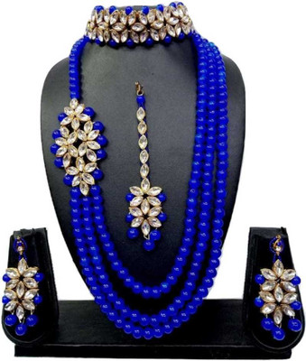 BJ JEWEL Alloy Blue Jewellery Set(Pack of 1)