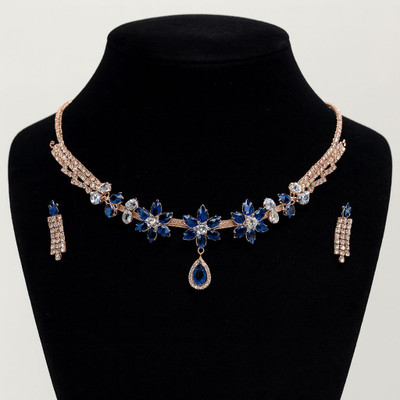 Konika Alloy Blue Jewellery Set(Pack of 1)