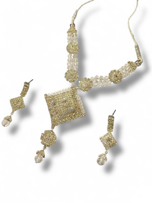 rutvi traders Alloy White Jewellery Set(Pack of 1)