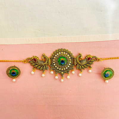 JOSANAIMITATION Alloy Gold-plated Gold Jewellery Set(Pack of 1)