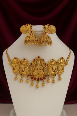 Navrishka Copper Gold-plated Gold Jewellery Set(Pack of 1)